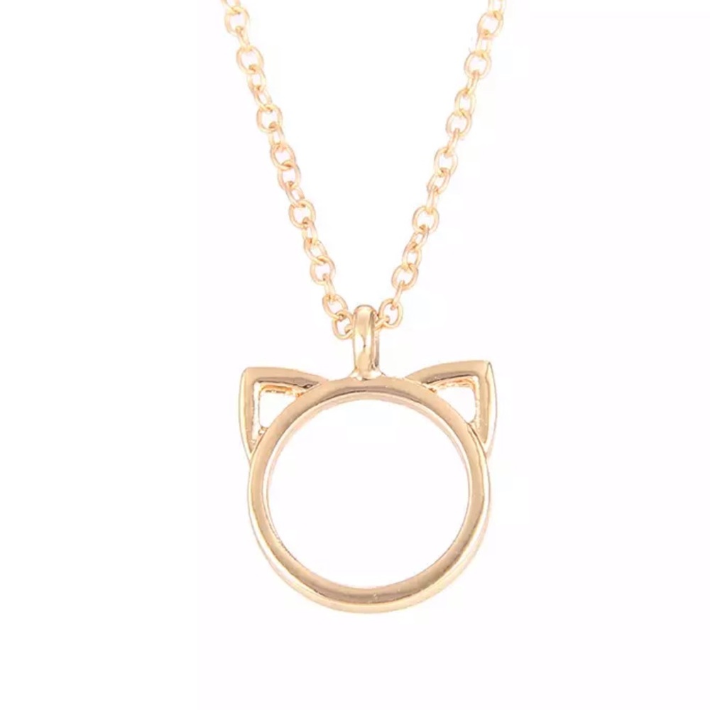 🆕PURFECTION! Gold color necklace w/card - Picture 2 of 2